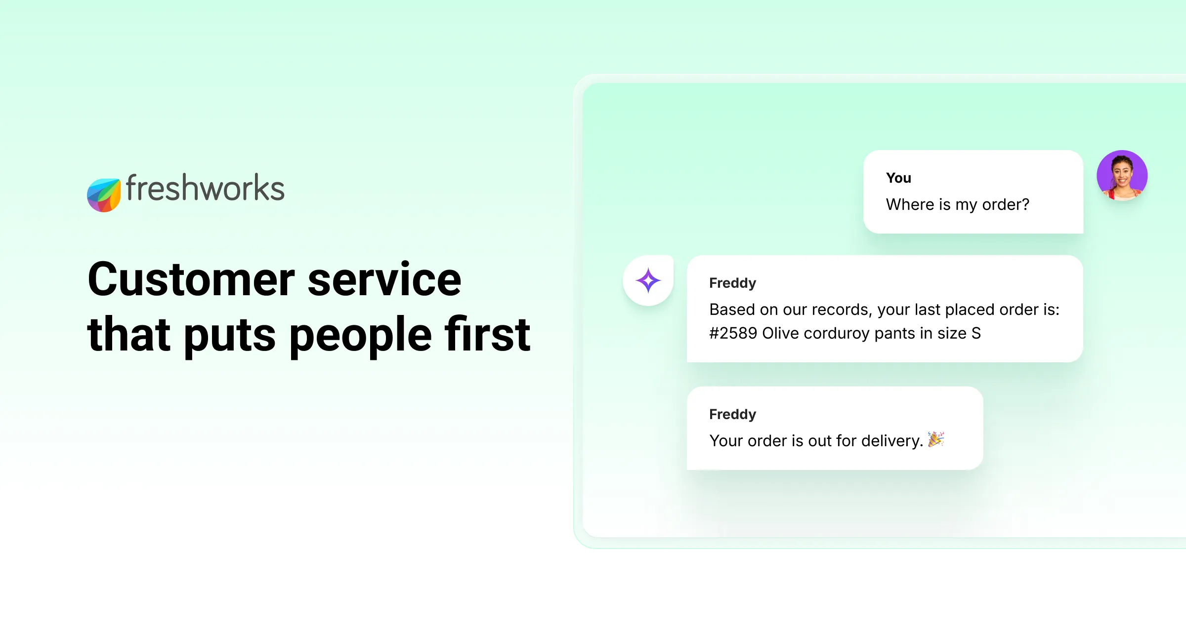 Freshdesk AI interface