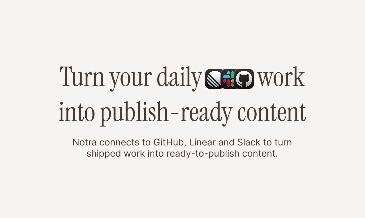 Notra interface