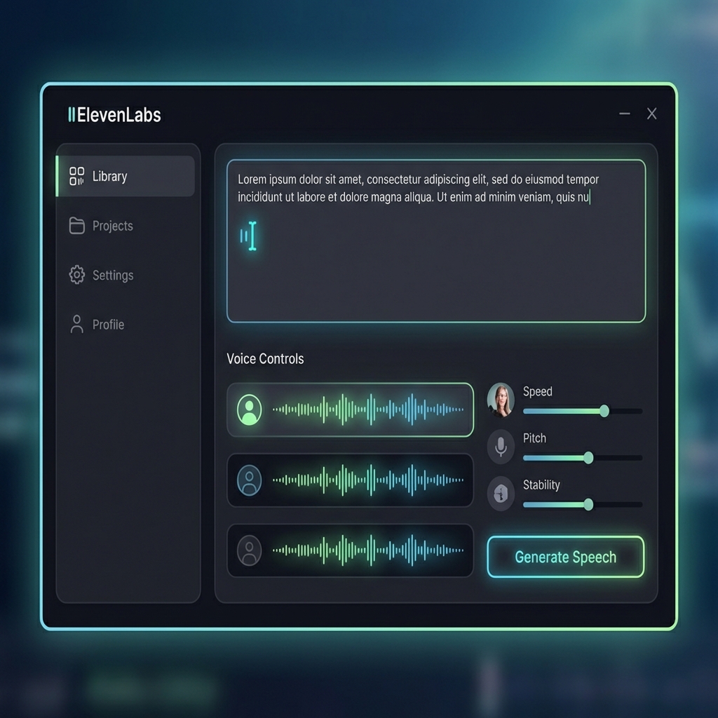 ElevenLabs interface