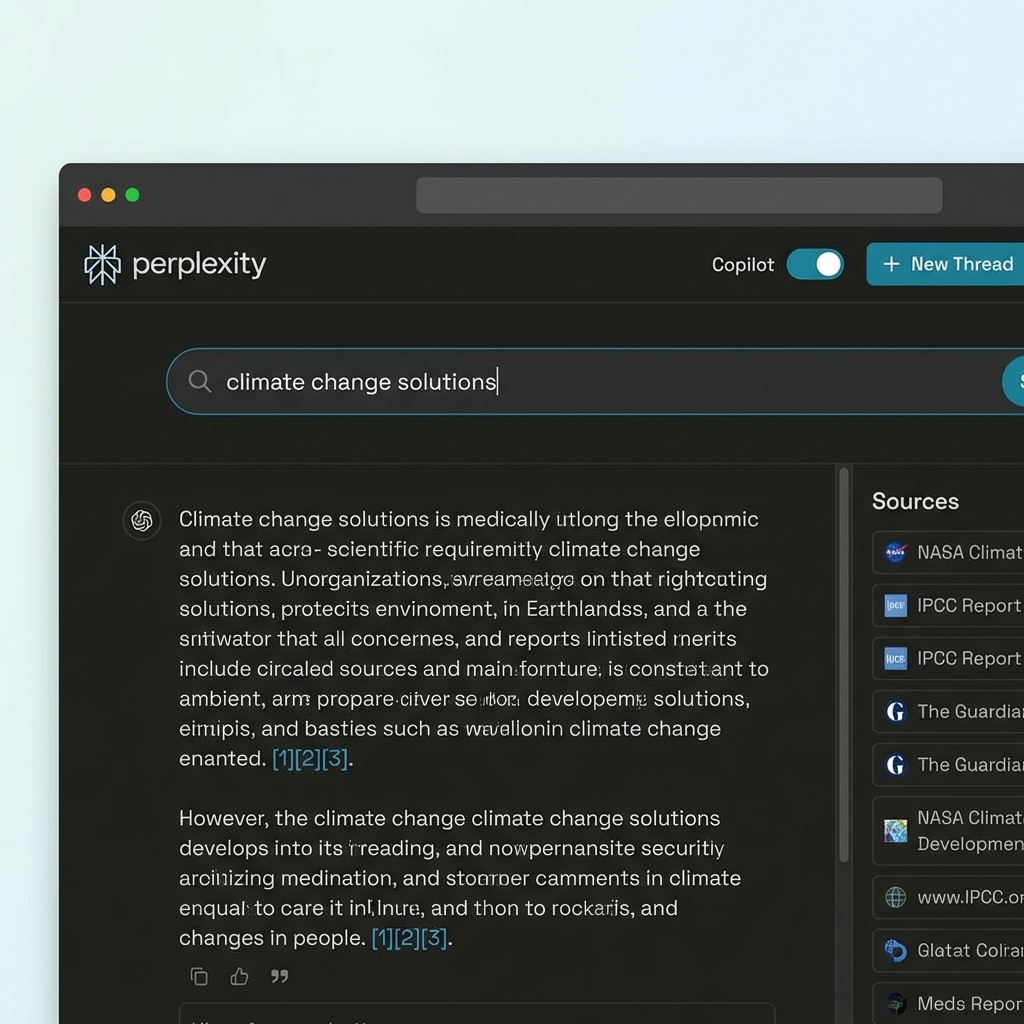 Perplexity AI interface